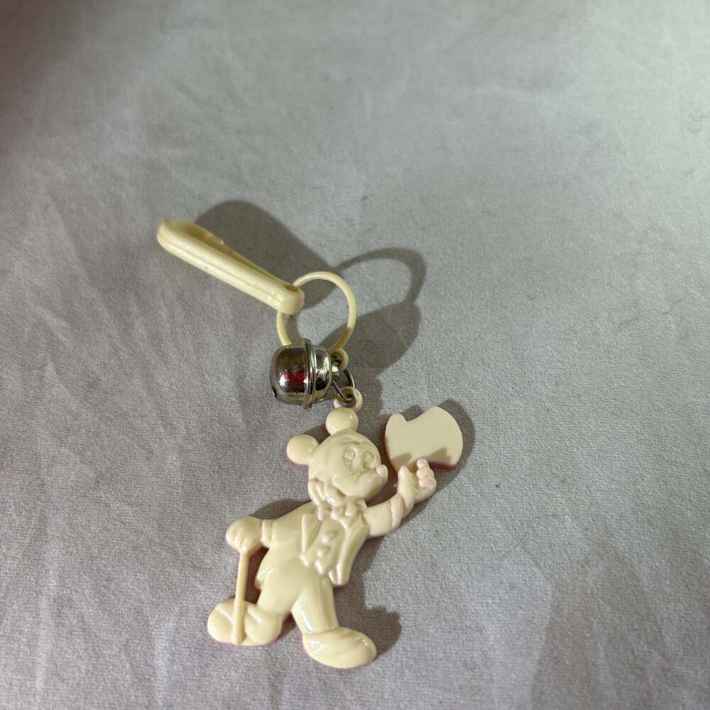 RARE 80s Mickey Mouse Plastic Bell Charm